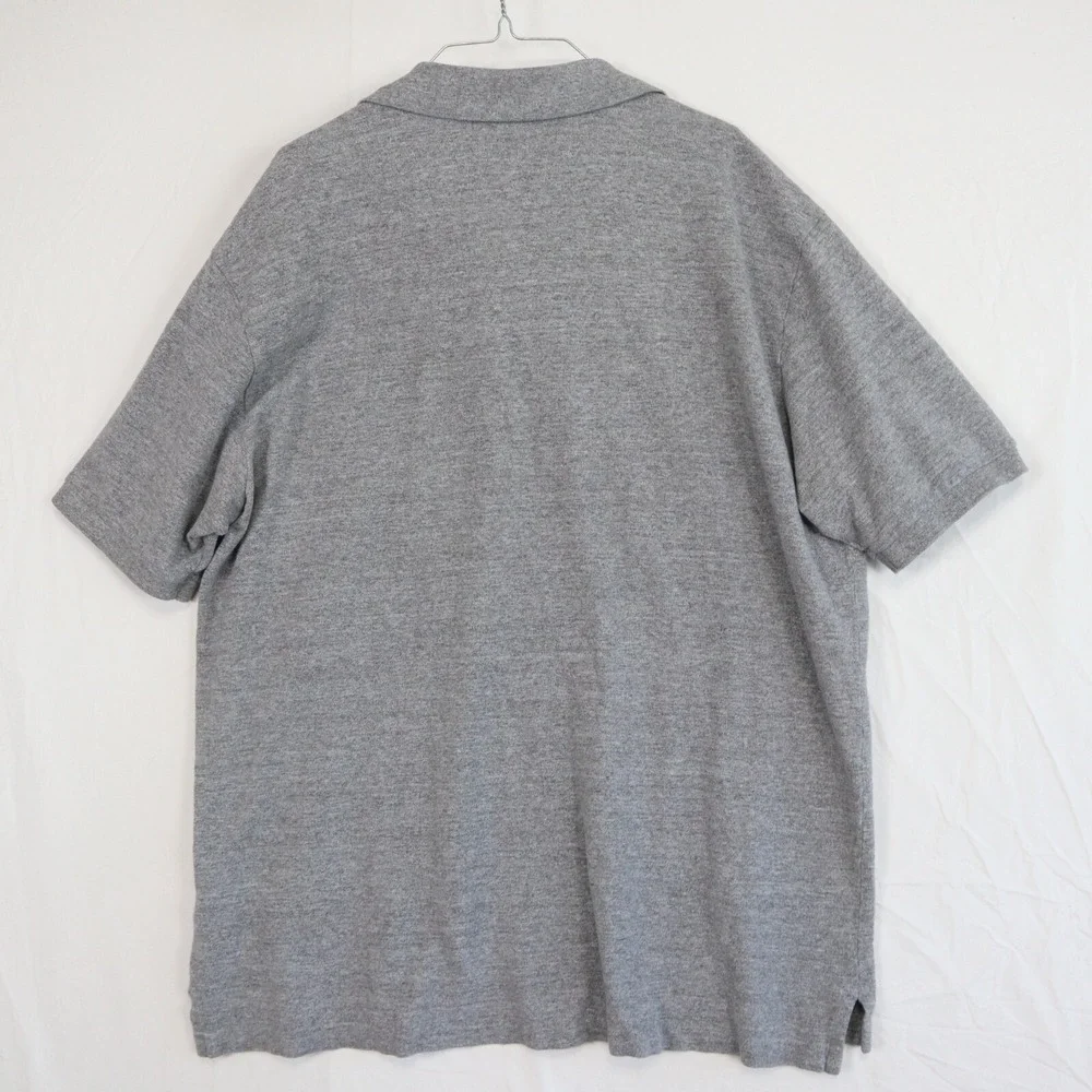 Polo Ralph Lauren Shirt Mens XLT Tall Casual Knit Cotton Pony Gray Short Sleeve
